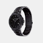 Sport Men Quartz Black Dial Analog Stainless Steel Watch 25200205