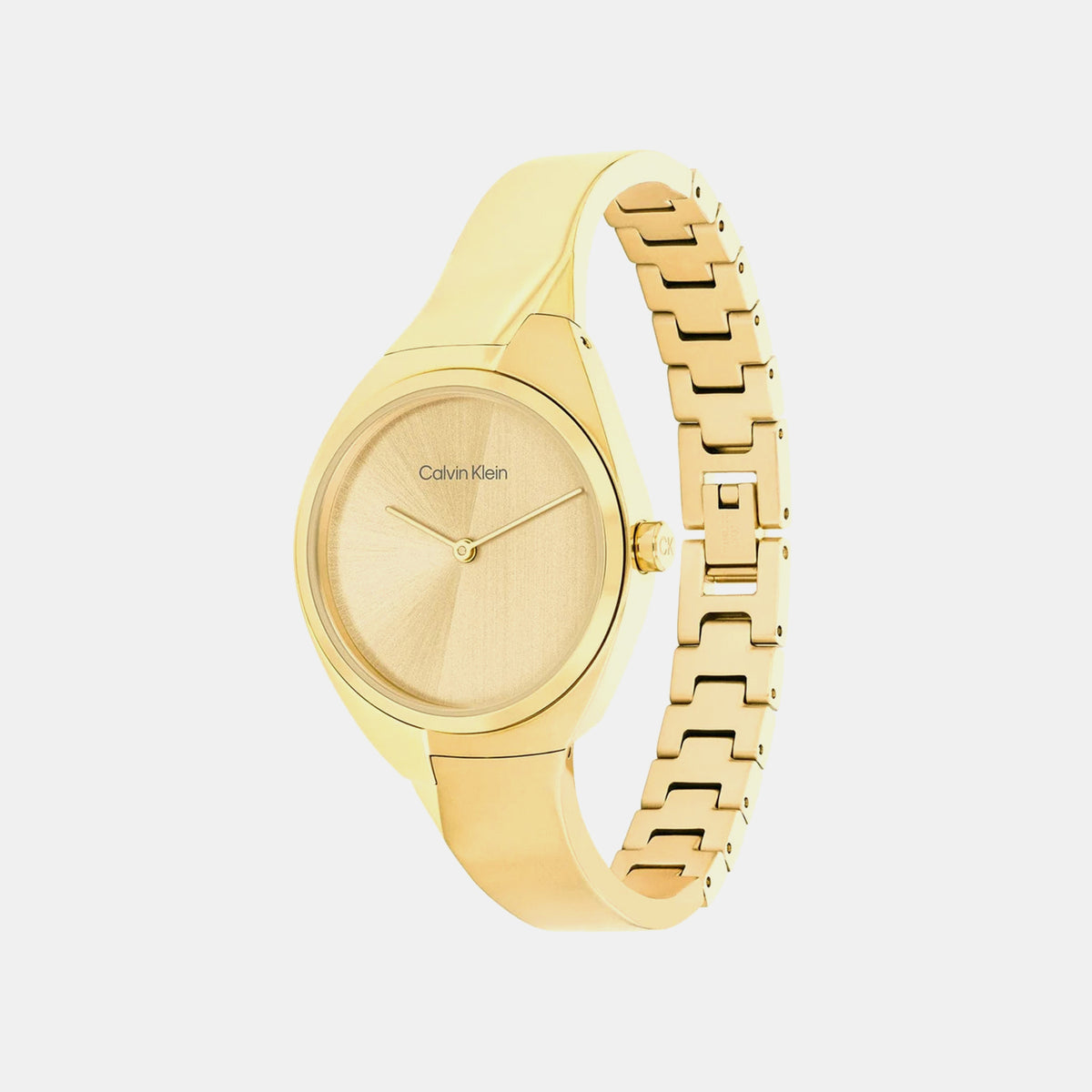 Charming Women Quartz Champagne Dial Analog Stainless Steel Watch 25200235
