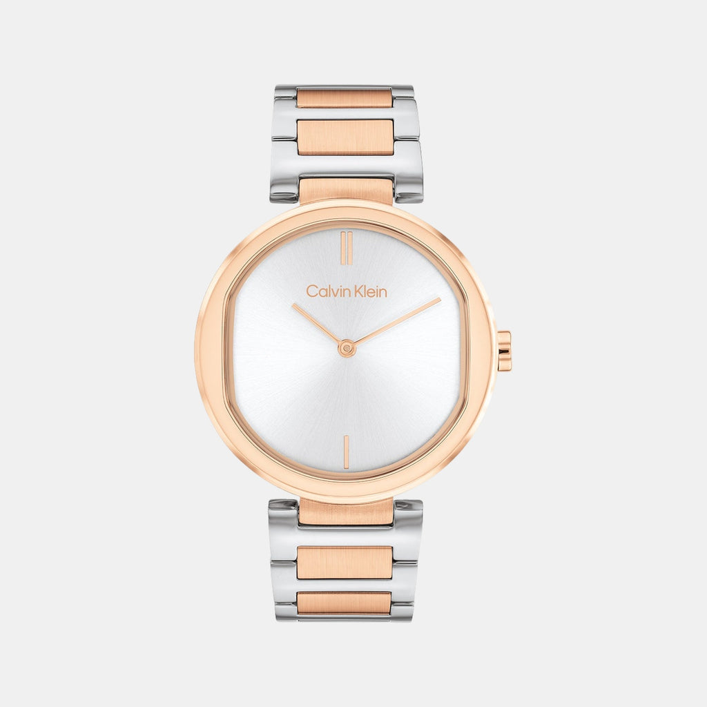 Ck Sensation Women Quartz Silver Dial Analog Stainless Steel Watch 25200251