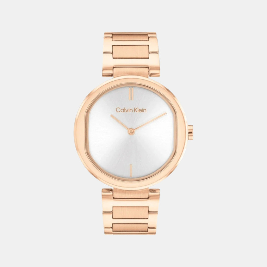 Ck Sensation Women Quartz White Dial Analog Stainless Steel Watch 25200253