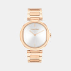 Ck Sensation Women Quartz White Dial Analog Stainless Steel Watch 25200253