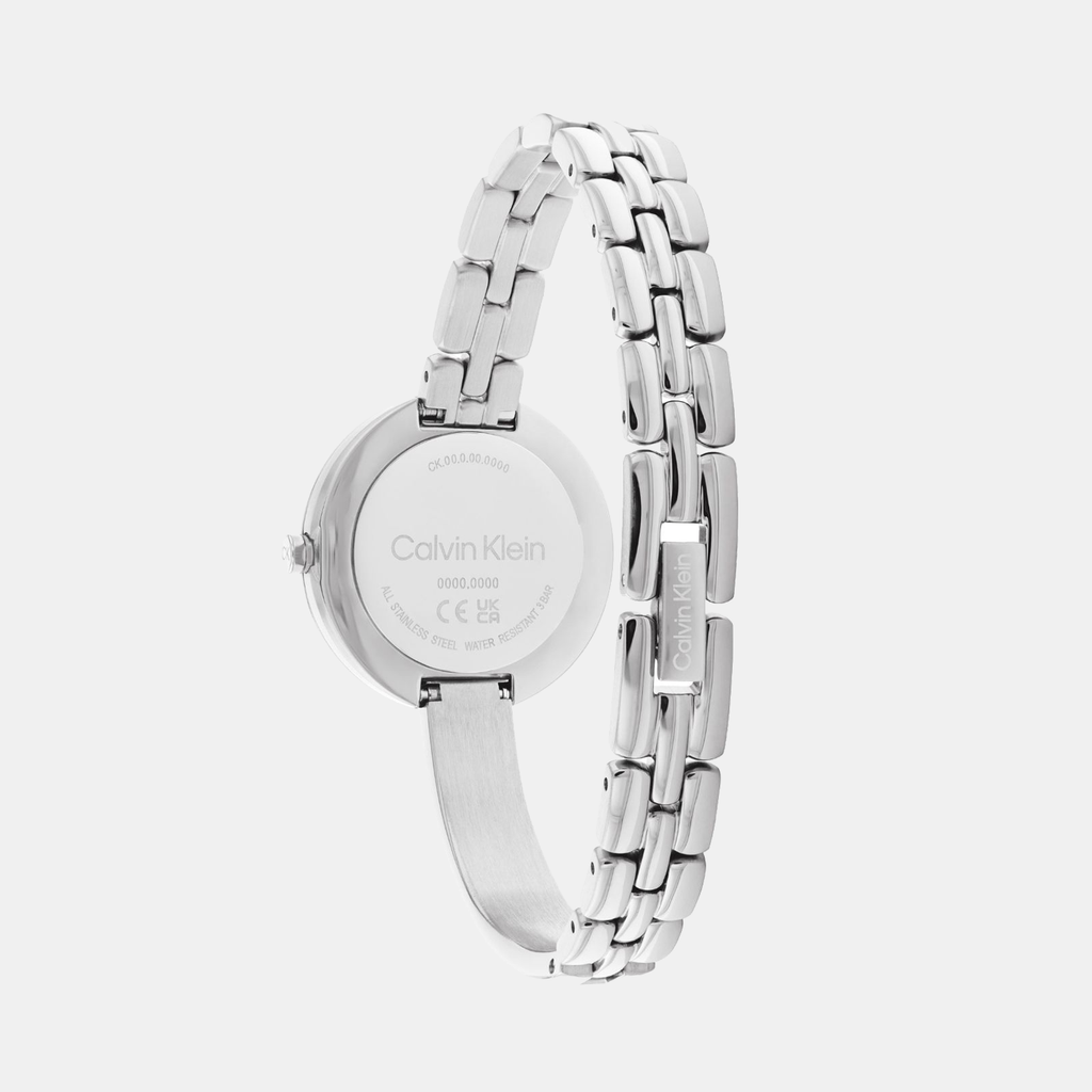 Calvin Klein Women Round Silver watch