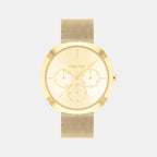 Women Automatic Champagne Dial Analog Stainless Steel Watch 25200339