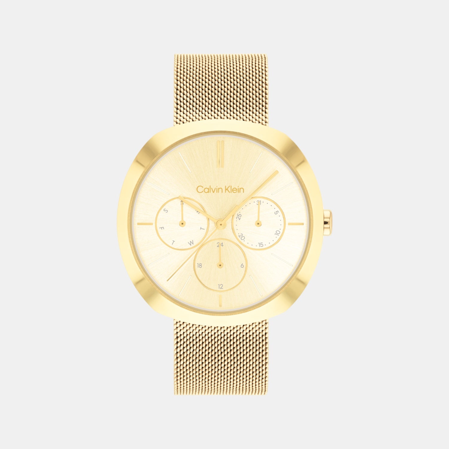 Women Automatic Champagne Dial Analog Stainless Steel Watch 25200339