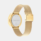 Women Automatic Champagne Dial Analog Stainless Steel Watch 25200339