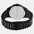 Iconic Unisex Quartz Black Dial Analog Stainless Steel Watch 25200344