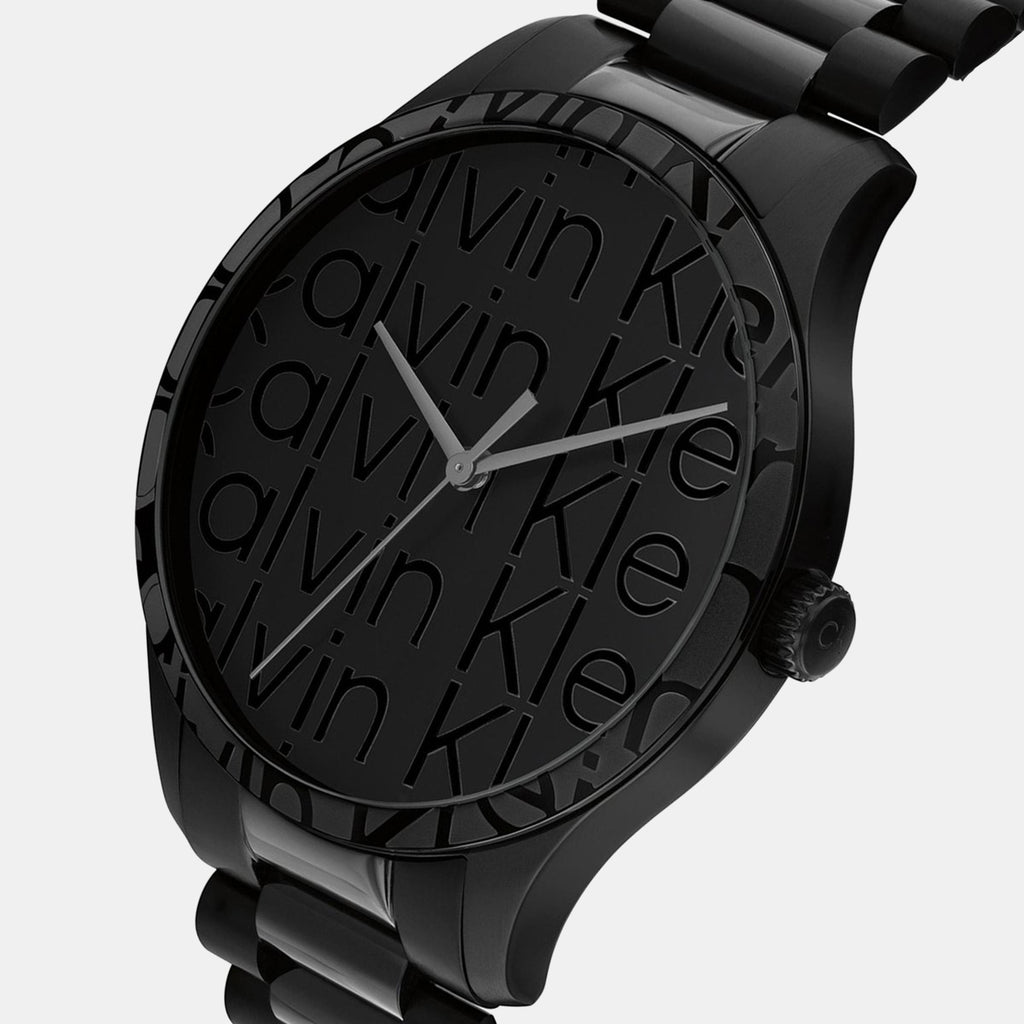 Iconic Unisex Quartz Black Dial Analog Stainless Steel Watch 25200344