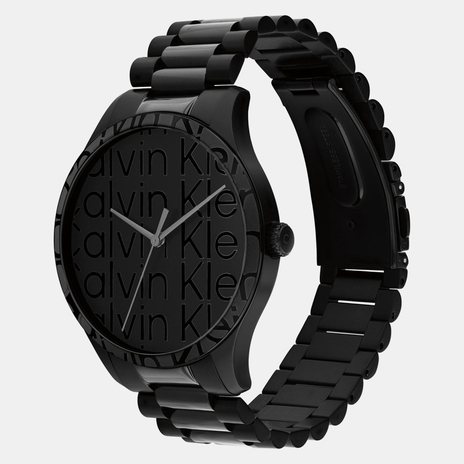 Iconic Unisex Quartz Black Dial Analog Stainless Steel Watch 25200344