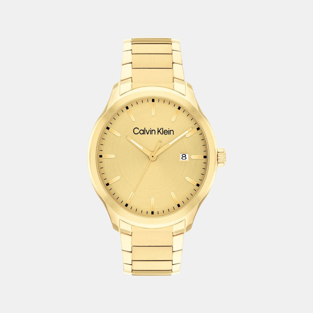 Define Men Quartz Gold Dial Analog Stainless Steel Watch 25200349