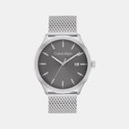 Define Men Quartz Grey Dial Analog Mesh Watch 25200352