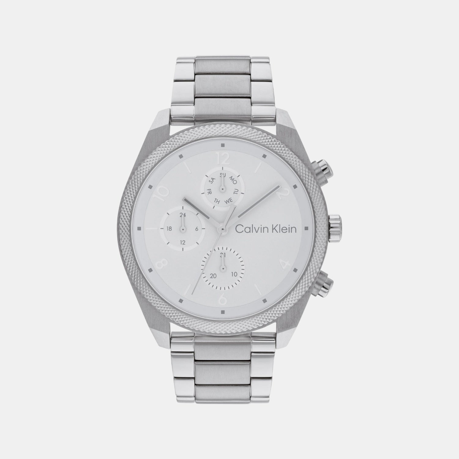 Impact Men Quartz Silver Dial Chronograph Stainless Steel Watch 25200356