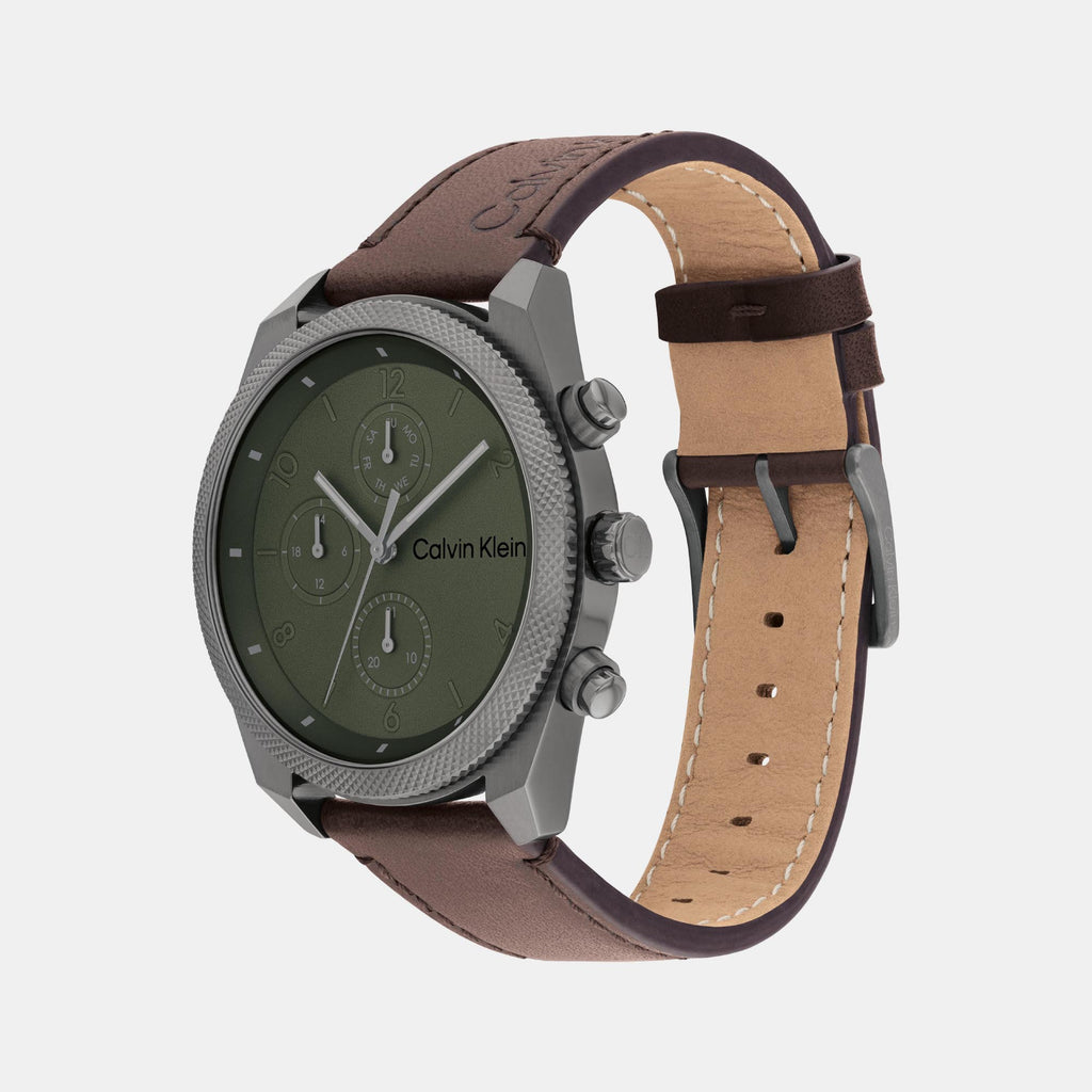 Calvin Klein Men Round Green watch