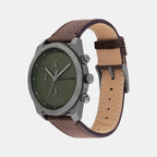Calvin Klein Men Round Green watch