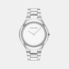 Women Quartz White Dial Analog Stainless Steel Watch 25200365