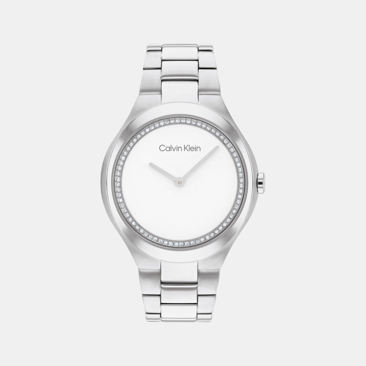 Women Quartz White Dial Analog Stainless Steel Watch 25200365