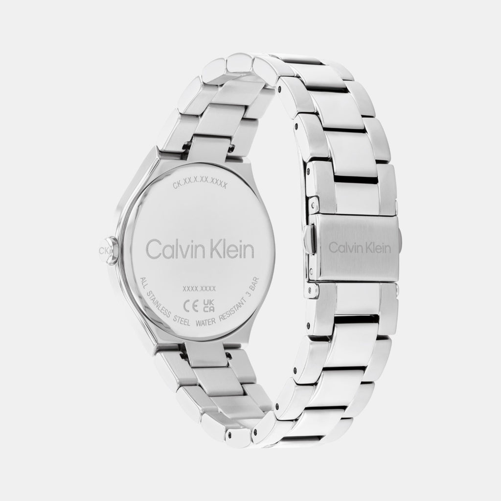 Women Quartz White Dial Analog Stainless Steel Watch 25200365