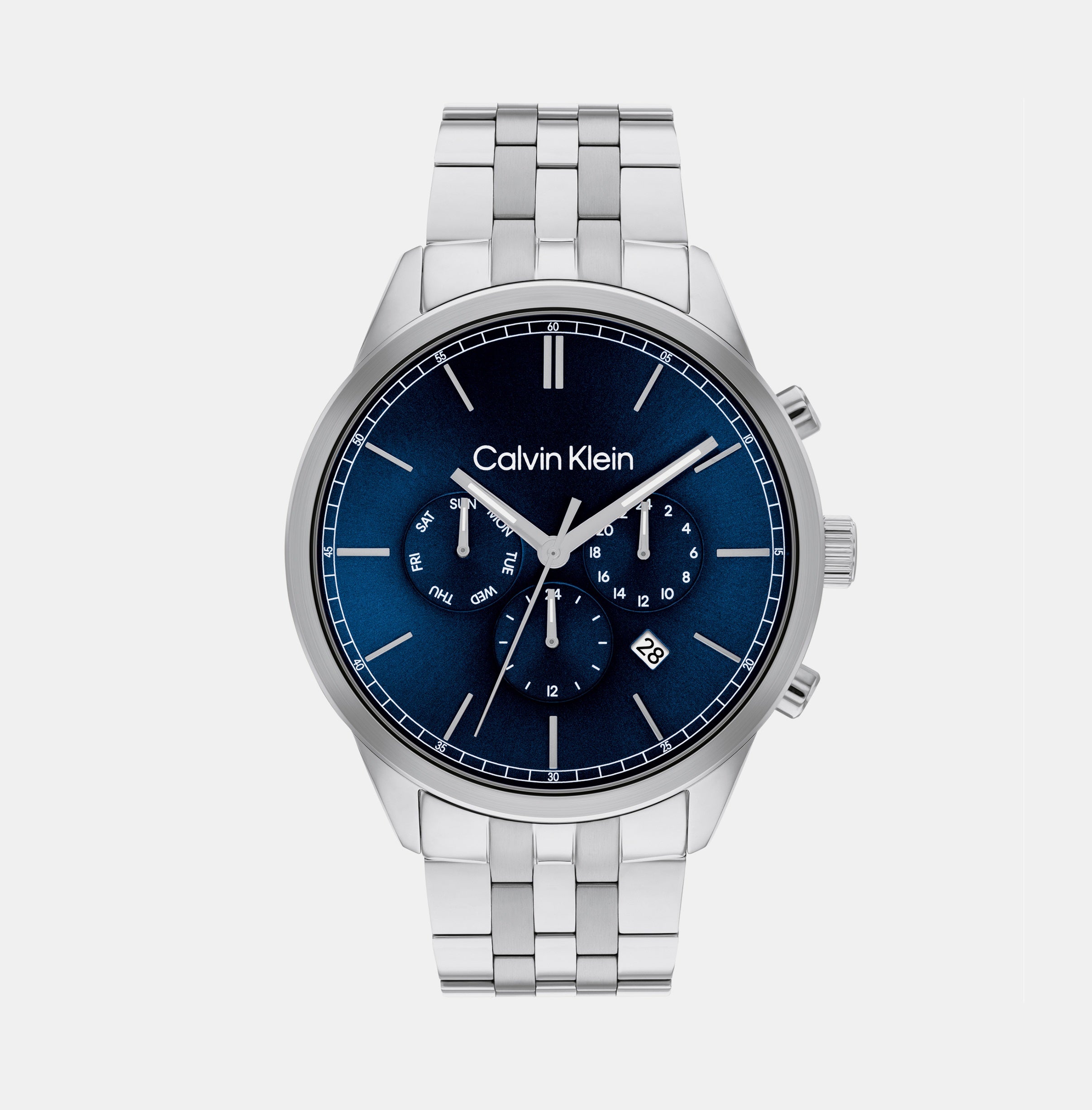 Calvin Klein Round Blue Chronograph watch