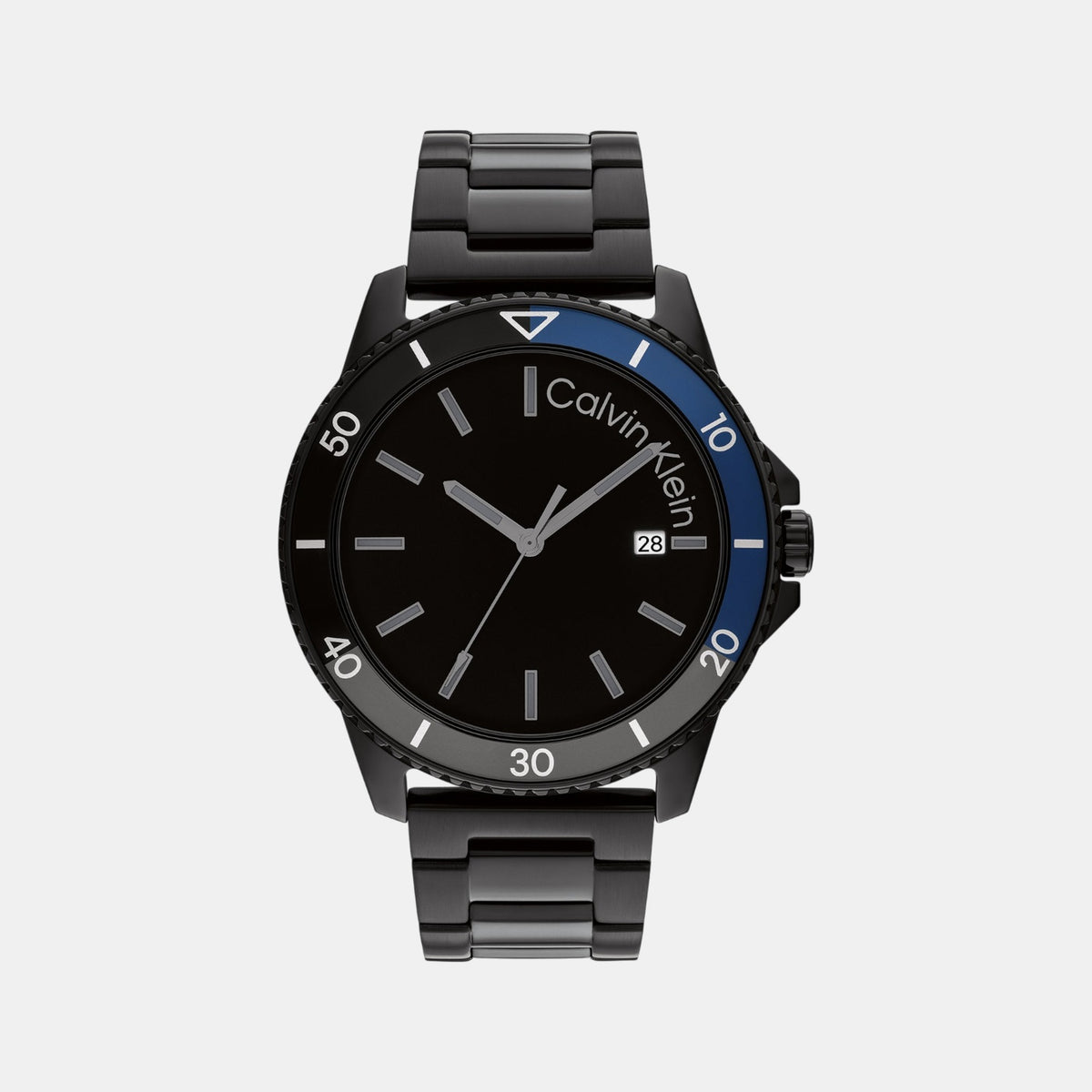 Aqueous Men Quartz Black Dial Analog Stainless Steel Watch 25200382