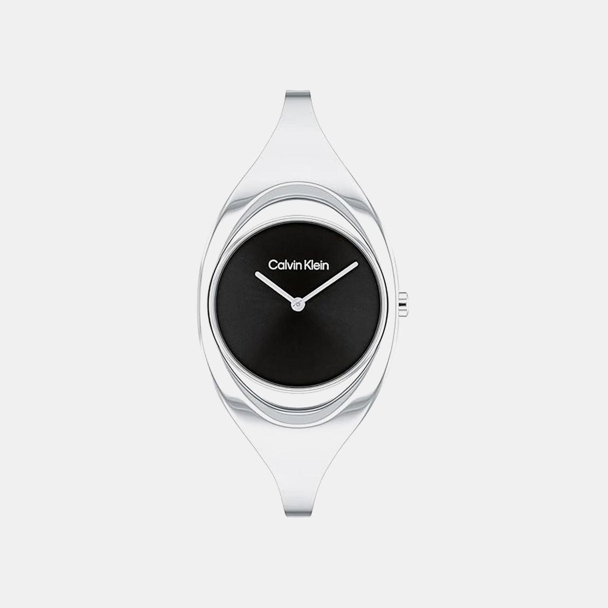 Ck Elation Women Quartz Black Dial Analog Stainless Steel Watch 25200392