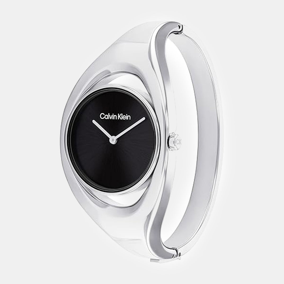 Ck Elation Women Quartz Black Dial Analog Stainless Steel Watch 25200392