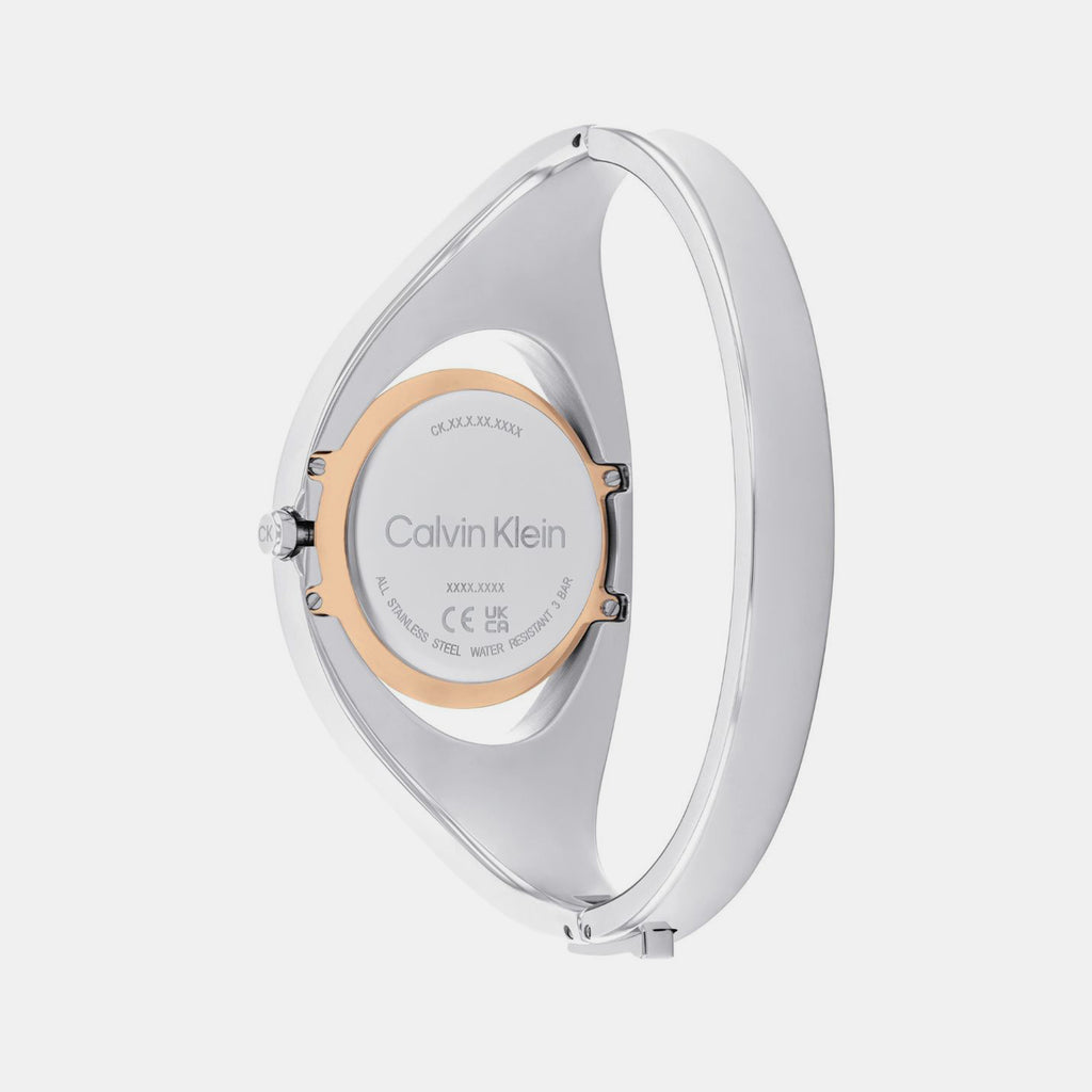 Calvin Klein Women Round Silver watch