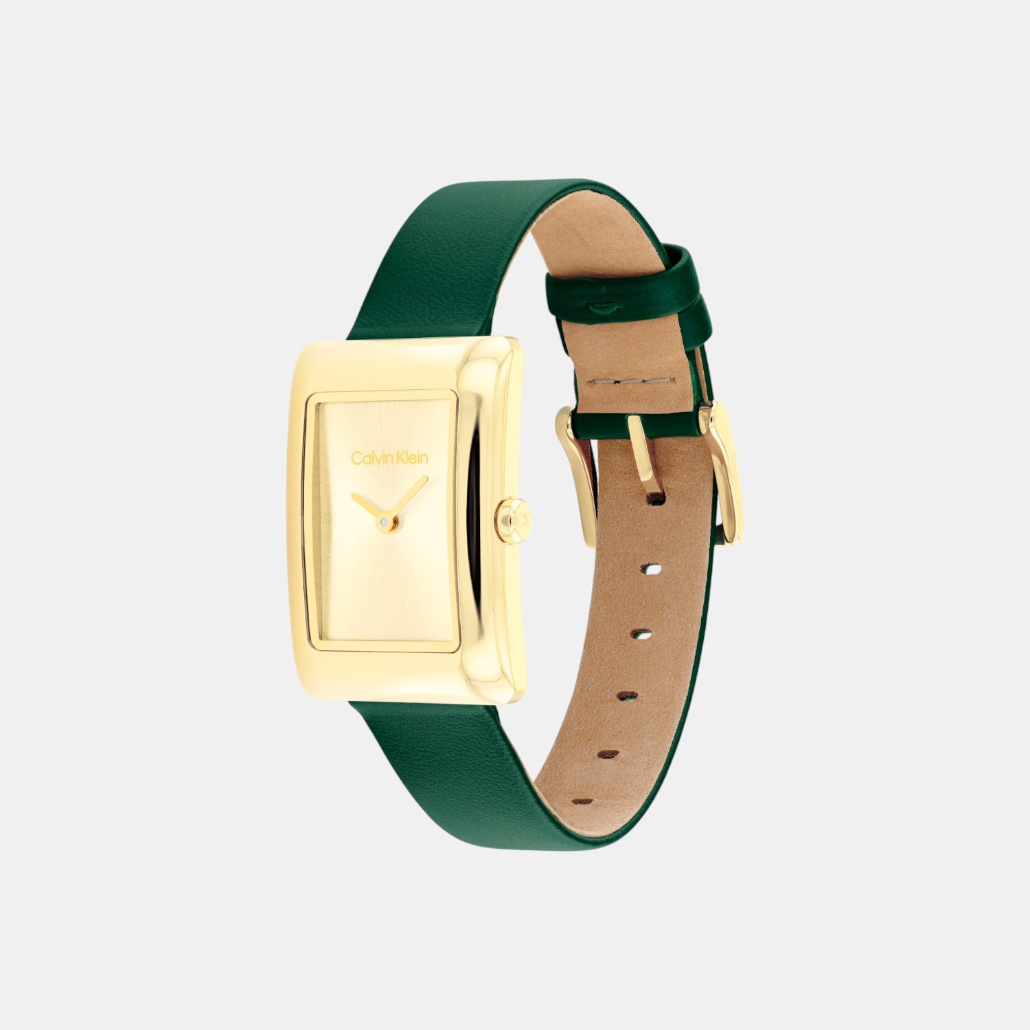 Women Quartz Gold Dial Analog Leather Watch 25200397