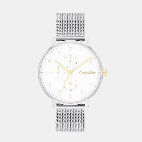 Calvin Klein Round Silver Analog watch