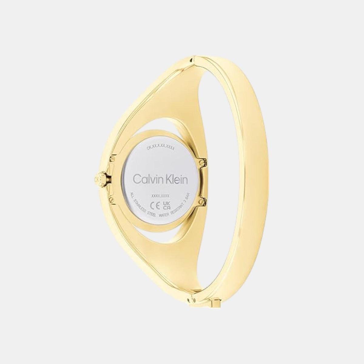 Ck Elation Women Quartz Champagne Dial Analog Stainless Steel Watch 25200422