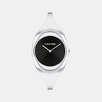 Women Quartz Black Dial Analog Stainless Steel Watch 25200423