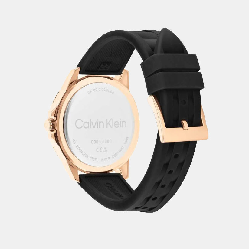 Calvin Klein Men Round Black watch