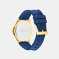 Aqueous Men Quartz Navy Dial Analog Silicone Watch 25200426