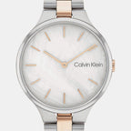 Linked Women Quartz White Dial Analog Stainless Steel Watch 25200428