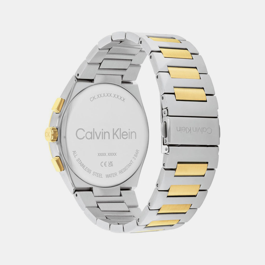Calvin Klein Men Round Dark Brown watch