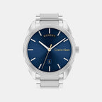 Progress Men Quartz Blue Dial Analog Stainless Steel Watch 25200446
