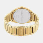 Progress Men Quartz Gold Dial Analog Stainless Steel Watch 25200447