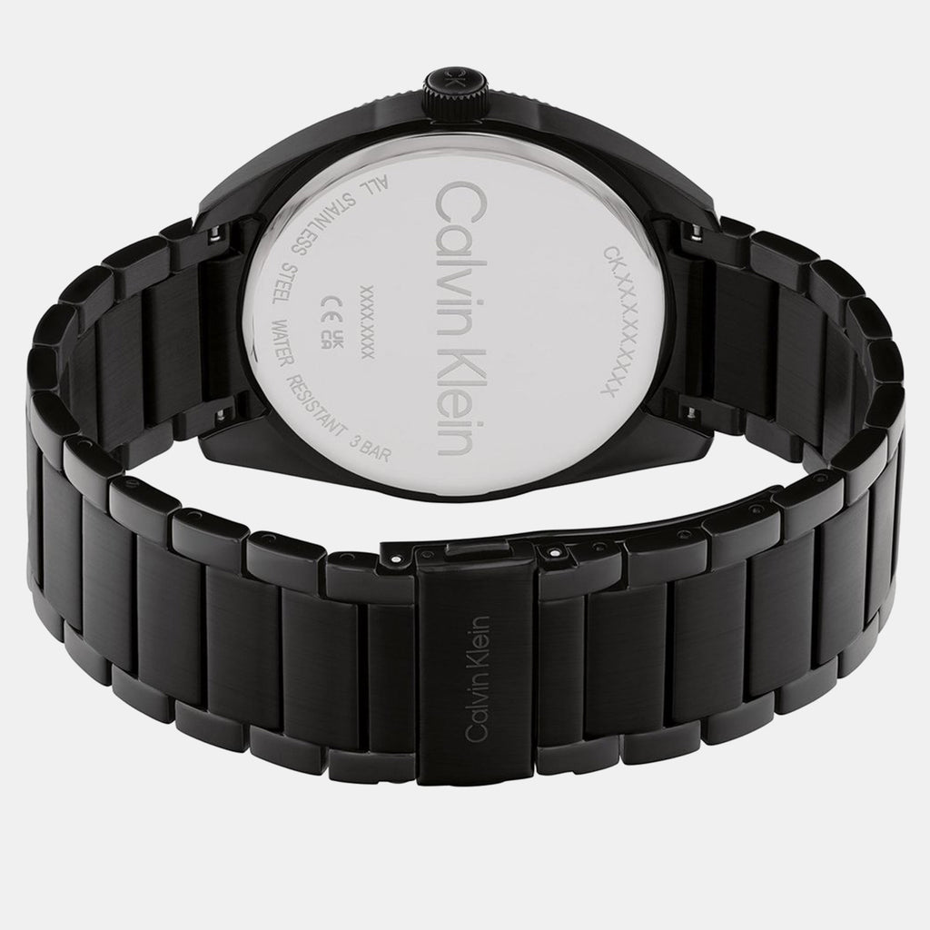 Progress Men Quartz Black Dial Analog Stainless Steel Watch 25200448
