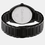 Progress Men Quartz Black Dial Analog Stainless Steel Watch 25200448