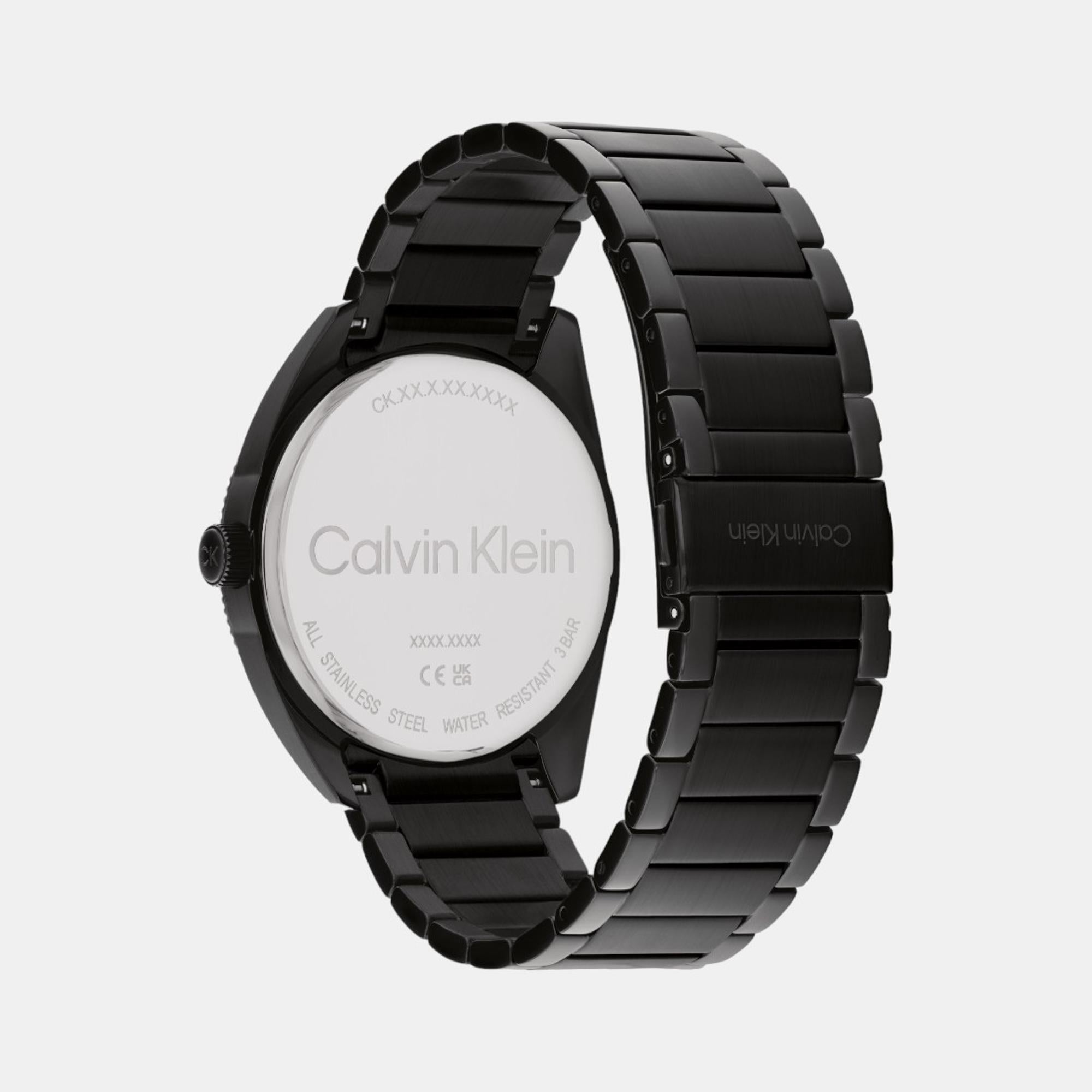 Calvin Klein Men Round Black watch