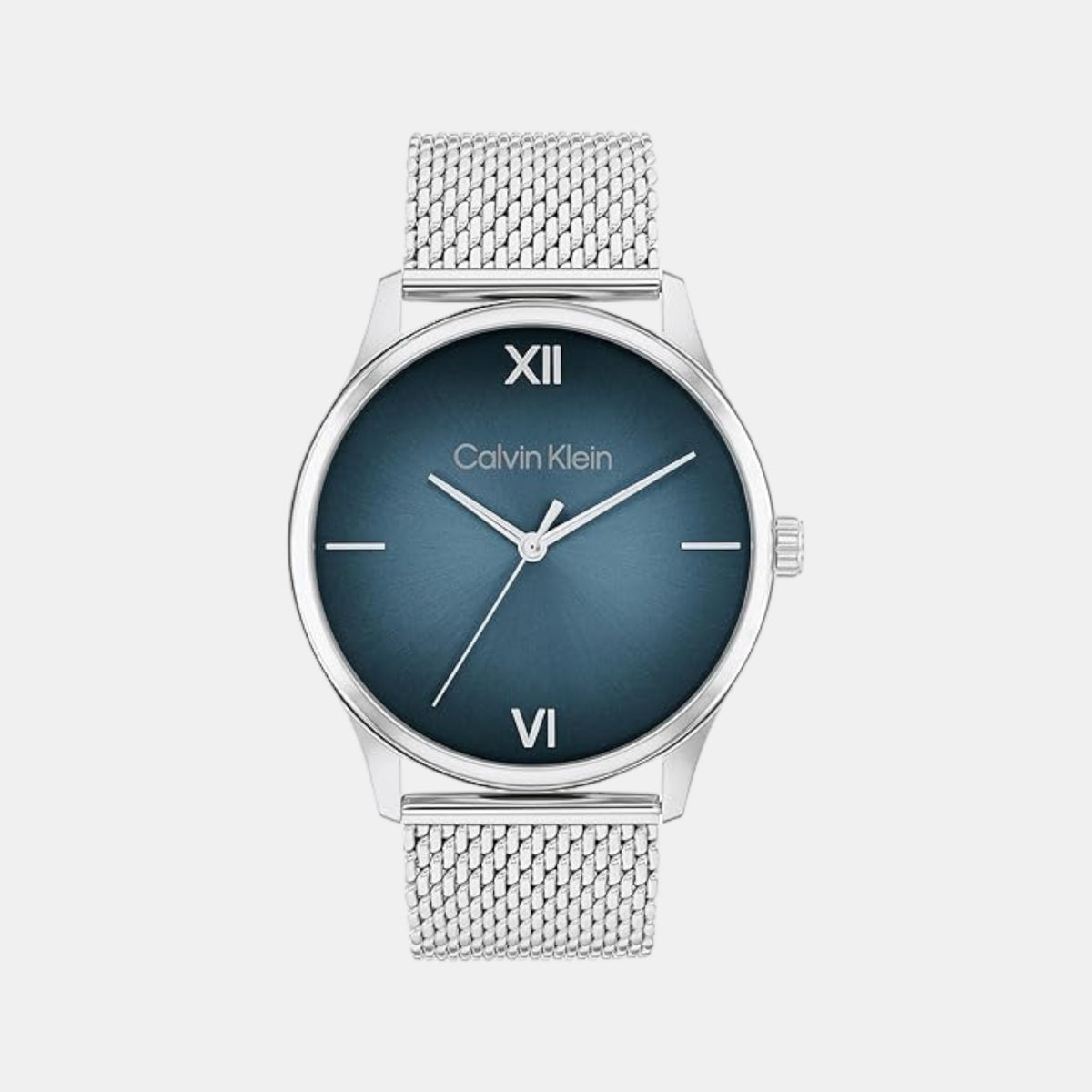 Ascend Men Quartz Blue Dial Analog Mesh Watch 25200450