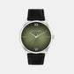 Men Analog Olive Green Leather Watch 25200454