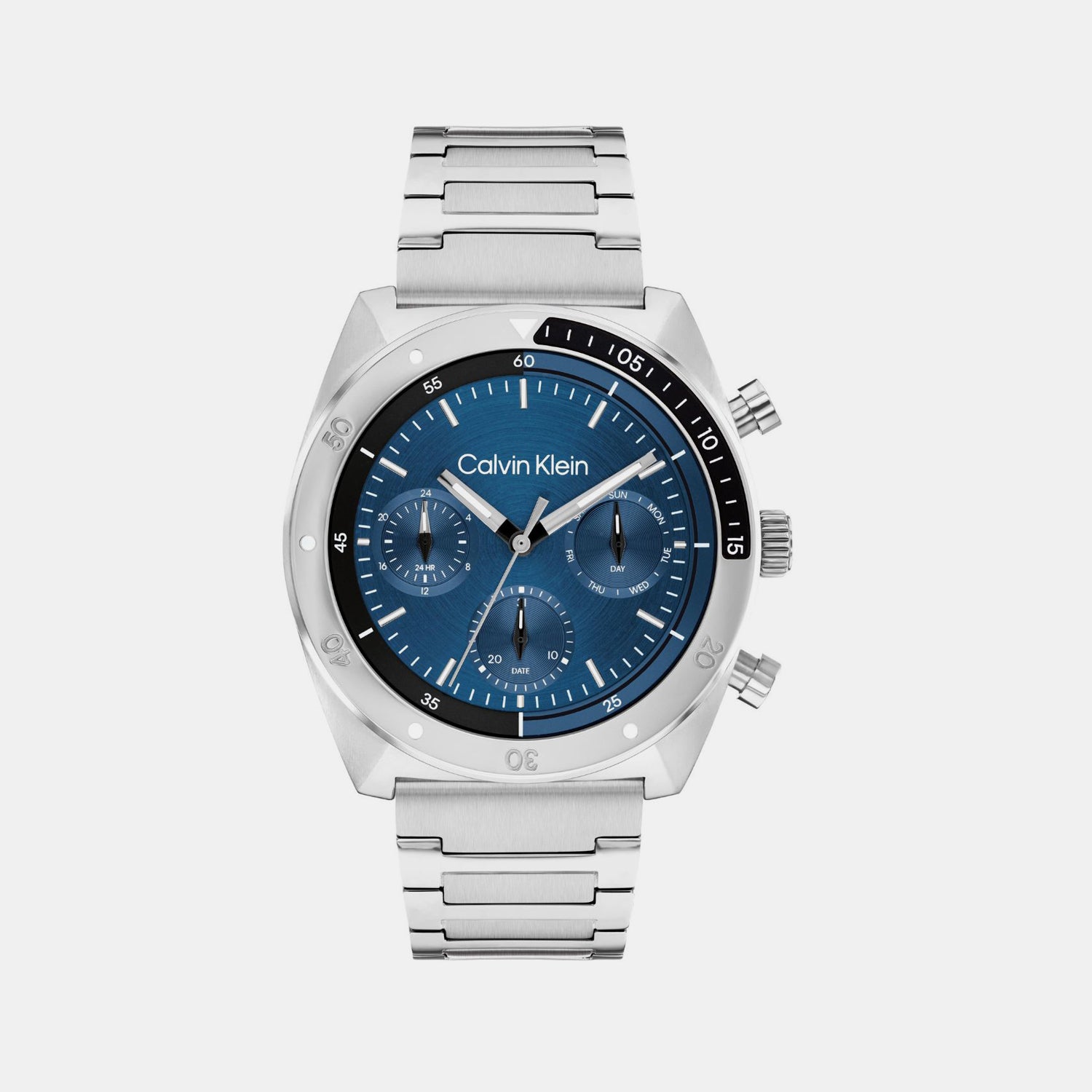 Calvin Klein Tonneau Blue Multi-Function watch
