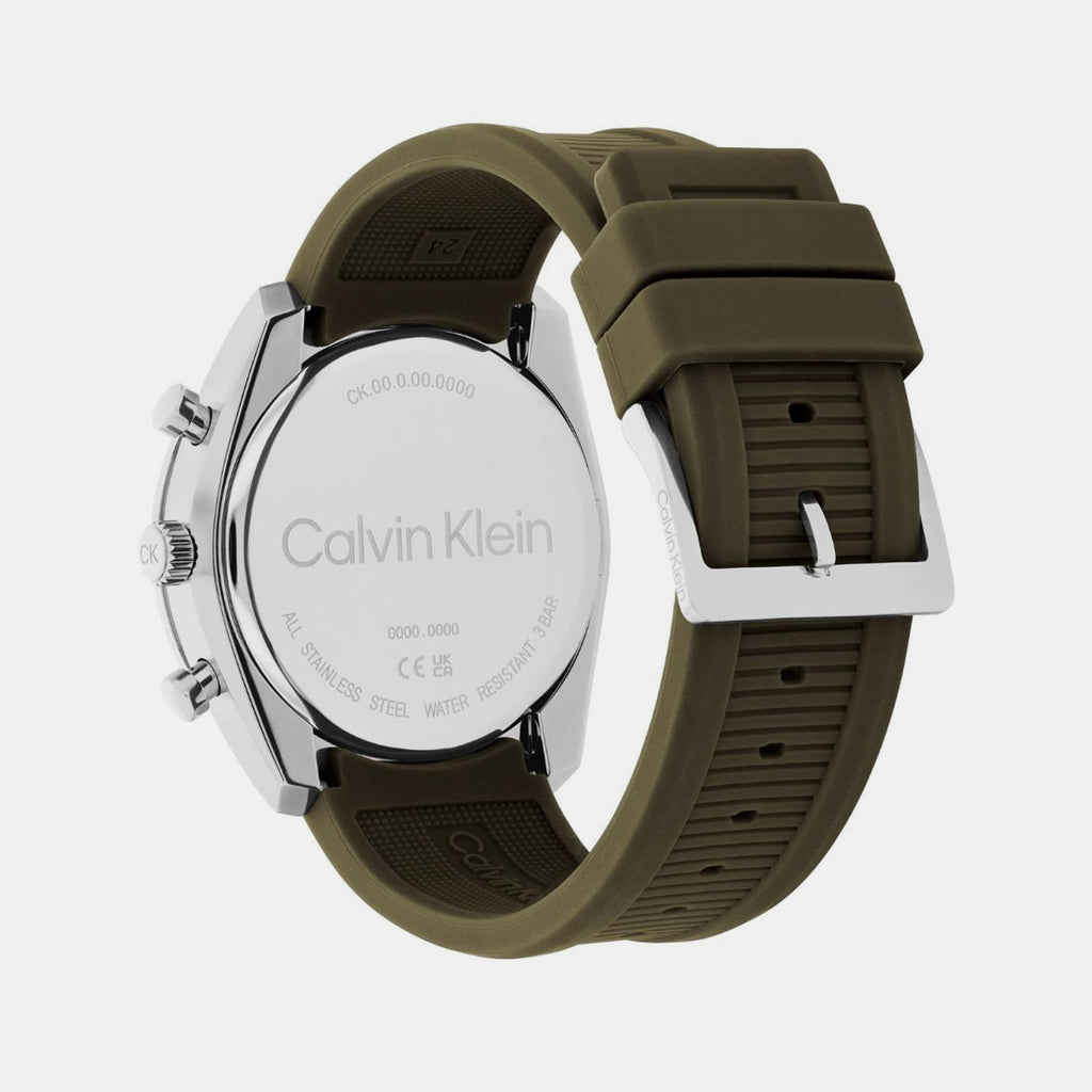 Calvin Klein Men Tonneau Cool Grey watch