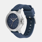 Ck Reset Men Quartz Blue Dial Analog Leather Watch 25200470
