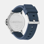 Ck Reset Men Quartz Blue Dial Analog Leather Watch 25200470