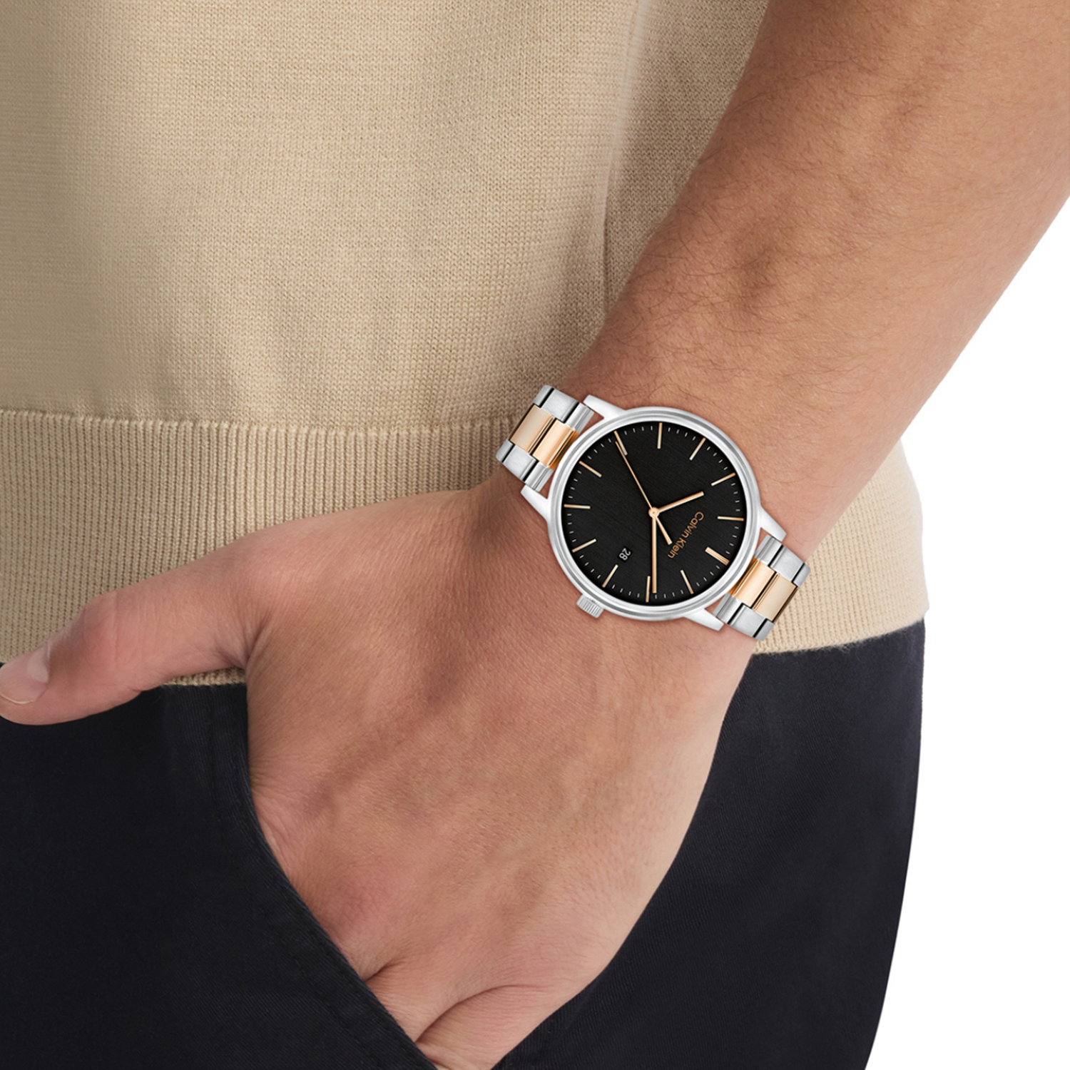 Calvin Klein Stainless Steel Round watch