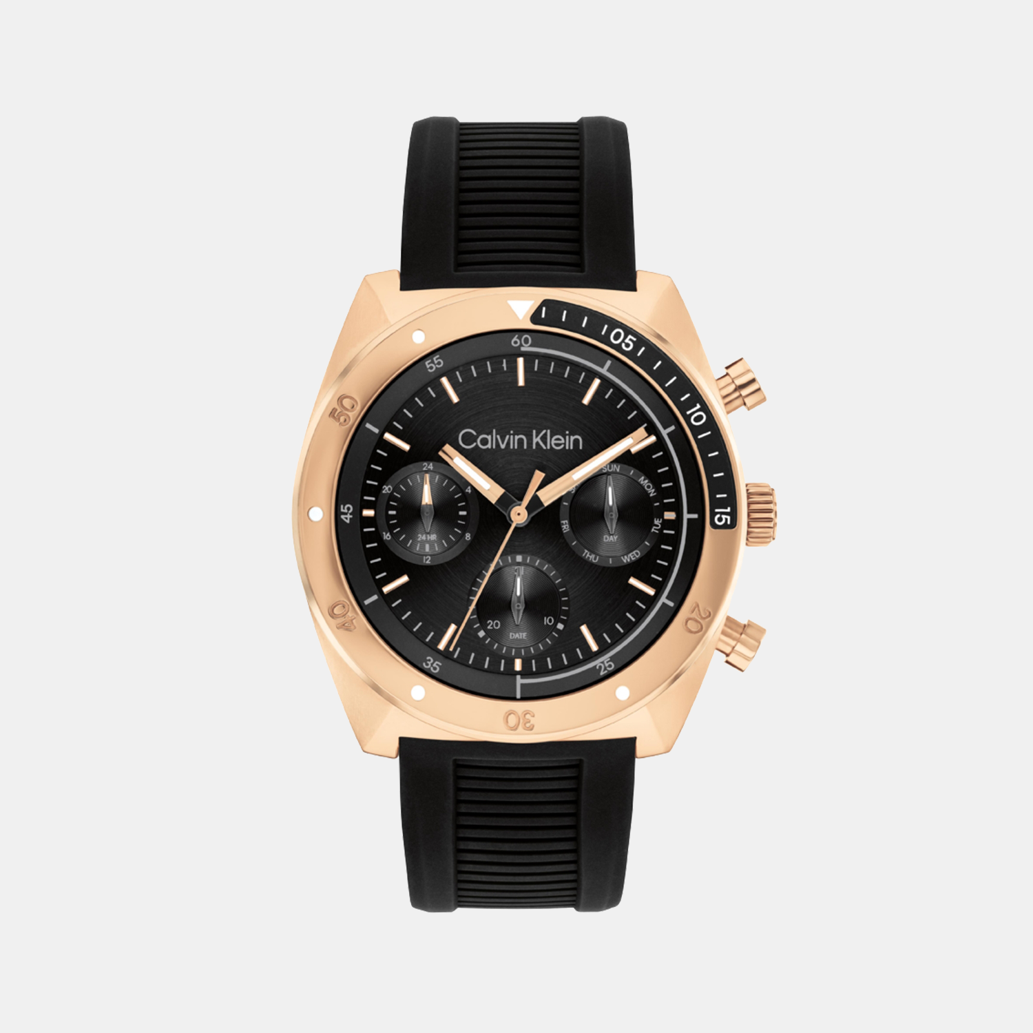 Calvin Klein Tonneau Black Multi-Function watch