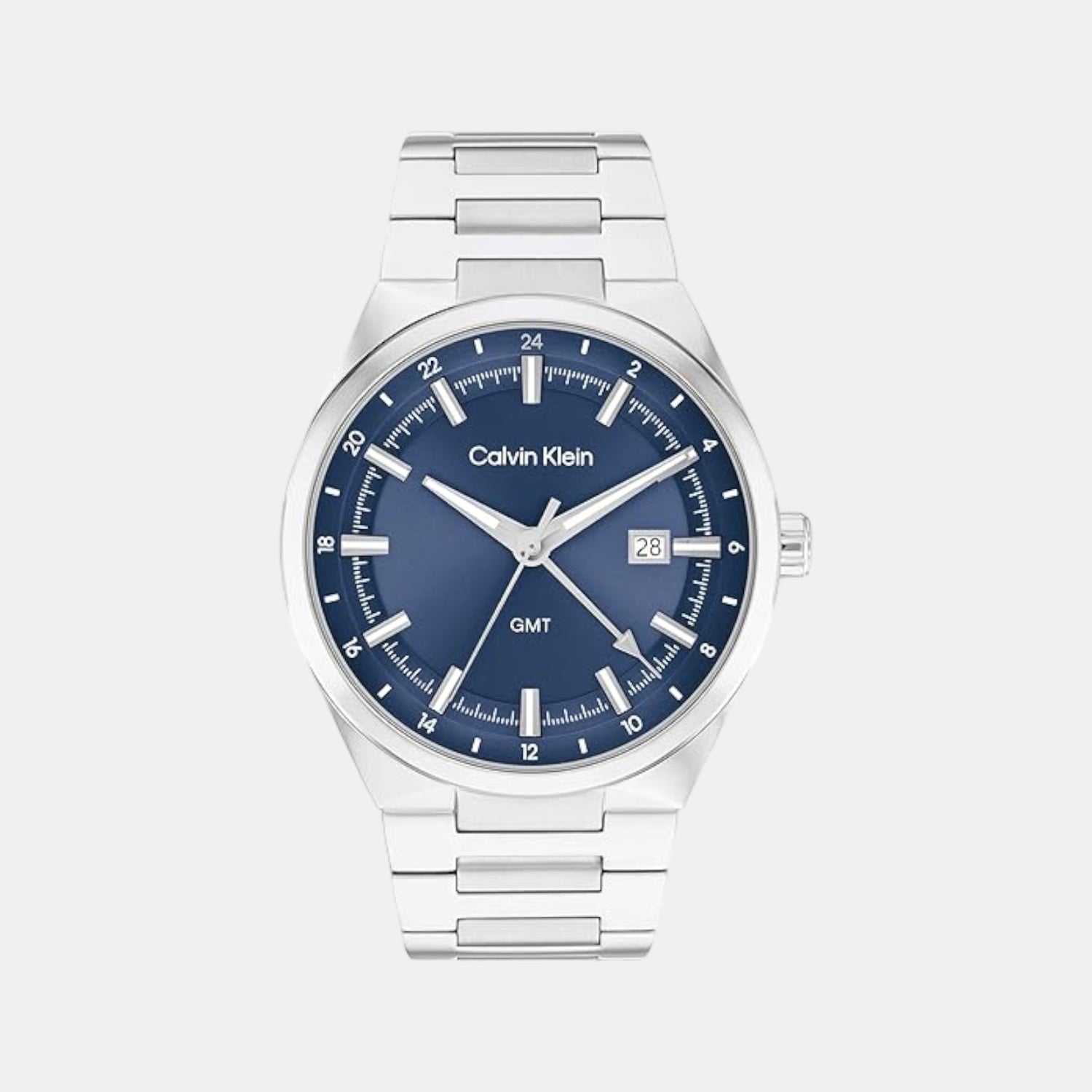 Distinguish Men Quartz Blue Dial Analog Stainless Steel Watch 25200488