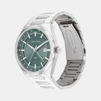 Distinguish Men Quartz Green Dial Analog Stainless Steel Watch 25200492