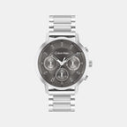 Gauge Men Quartz Grey Dial Multi-Function Stainless Steel Watch 25200493