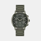 Gauge Men Quartz Green Dial Multi-Function Stainless Steel Watch 25200494